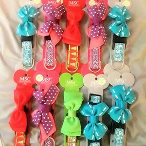 Pet Collars w/detachable bow! Stocking stuffer!!